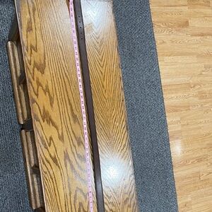 Wooden Bench with Natural Grain